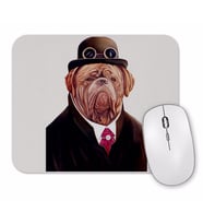 Suslu Pug Köpek Mouse Pad