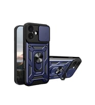 iPhone 17 Pars Lens Yüzüklü Silikon - Lacivert