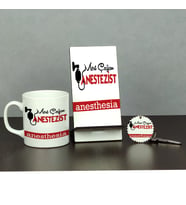 Anestezist Üçlü Set (Kupa + Telefon Standı + Anahtarlık)
