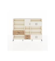 Arges Dolap 13 Raflı 3 Çekmeceli 5 Kapaklı 220x30x163 Aytaşı-Aytaşı/Çam