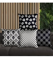 eJOYA Çizgisel Tasarımlı 4'lü Yastık İçi Ve Kırlent Kılıfı 45cm 113793