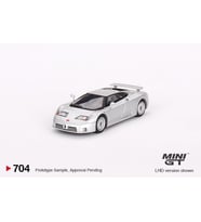 Mini GT Bugatti EB110 GT Grigio Chiaro 1:64 704 (Çok Renkli)