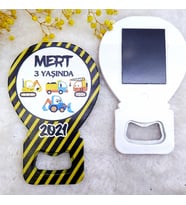 15 Adet İnşaat Temalı Balon Açacak Magnet HDBL21-