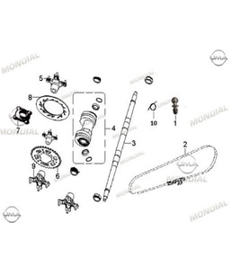 MONDİAL ATV AU200 ARKA DİŞLİ FLANŞI ORJ