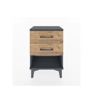Arges Komodin 2 Çekmeceli 44x30x64 Antrasit-Çam
