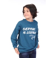 Toontoy Erkek Çocuk Baskılı Sweatshirt (Petrol)