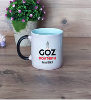 Göz Doktoru Kupa Bardak Sihirli Fotoğraflı Tıp Bayramı Hediyesi