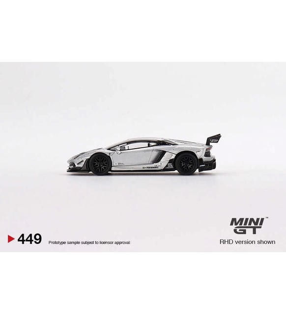 Mini GT LB?WORKS Lamborghini Aventador Limited Edition Matt Silver