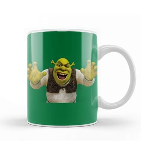 Shrek Raised Hands Pocket Shrek Kupa Bardak Porselen