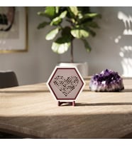 Estetik Kalp Mozaiği Masaüstü Süsü, yaşam alanlarınıza pozitif enerji katan modern bir tasarım 10x10 cm, Yavru Ağzı