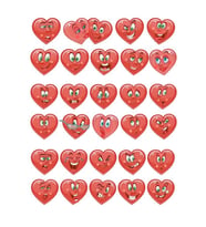 Kalp Emoji Sticker Set 30 Parça Telefon, Tablet, Defter, Laptop Sticker