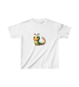 Unisex Çocuk Baskılı T-Shirt - Beyaz
