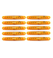 10 Adet 9 Ledli Parmak LED Lamba Sarı 12V-24V Kamyon Kasa ve Tır Dorse Lambası