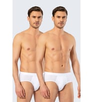 Cacharel Erkek 2li Slip (Beyaz)
