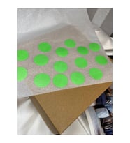 2.5 Cm Yeşil Puantiye Tek Renk Boş Etiket Yazı Yazılabilir Writable Label Blank Işaret Küçük Sticker