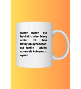 Ben Kötüyüm Aynen Baskılı Kupa Bardak
