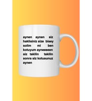 Ben Kötüyüm Aynen Baskılı Kupa Bardak