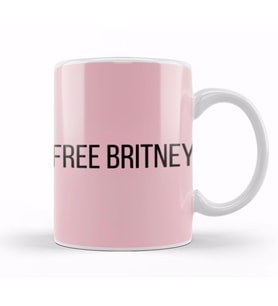 Free Britney Free Britney Spears 2021 Kupa Bardak Porselen