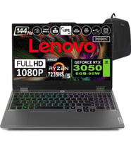 Lenovo Loq 15ARP9 Amd Ryzen 5 7235HS Ddr5 16GB 1tb SSD RTX3050-6GB 300NITS 15.6" 144Hz Fhd Windows 11 Pro Taşınabilir Bilgisayar 83JC000PTRP02 + Zetta Çanta