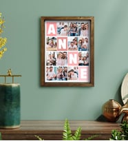 BK Gift Kişiye Özel Anne Temalı Doğal Masif Ahşap Çerçeveli Tablo 30x40cm-1