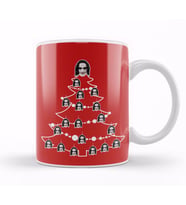 The Crow Christmas Tree Baubles Kupa Bardak Porselen