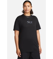 Nike Sportswear Loose Fit Tee Bfoosh Kadın Pamuklu Bol Kesim Tişört Siyah