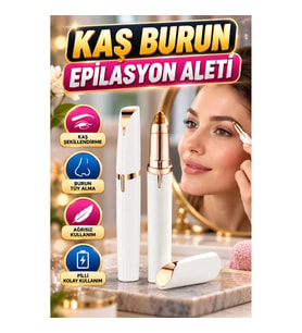 Unisex Yüz Epilasyon Aleti Kaş Bıyık Tüy Alma ve Yüz Bakım Tıraş Cihazı