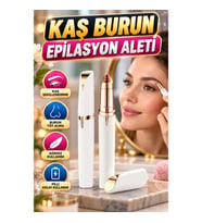 Unisex Yüz Epilasyon Aleti Kaş Bıyık Tüy Alma ve Yüz Bakım Tıraş Cihazı