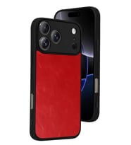 iPhone 17 Pro Max Aras Deri Kapak - Kırmızı