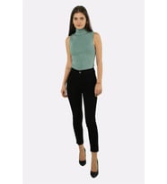 Kadın Yüksek Bel Likralı Slim Fit Denim Jean Kot Pantolon