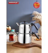 Mini Siyah Çaydanlık Takımı, 4 Parça, Şık ve Kullanışlı Set
