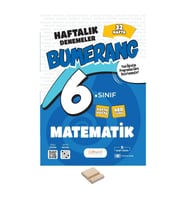 6. Sınıf Bumerang 32 Haftalık Matematik Denemeleri+ Telefon Standı