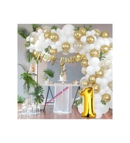 Çıtıpıtıstore 1 Yaş Balon Zinciri Seti Gölge Altın Balon Set