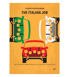 No279- The Italian Job Tablo Ahşap Poster Dekoratif