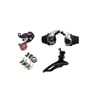 Bisiklet Tx70 Fren Vites Takımı Komple Set (braketsiz Aktarıcılı) (Gri)