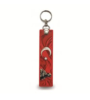 TPU Çift Taraflı Anahtarlık -BAYRAK - Kahrolayım Senden Başka seversem (Çok Renkli)