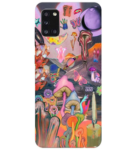 Samsung Galaxy A31 Uyumlu Aesthetic Desenli Şeffaf Telefon Kılıfı