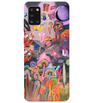 Samsung Galaxy A31 Uyumlu Aesthetic Desenli Şeffaf Telefon Kılıfı