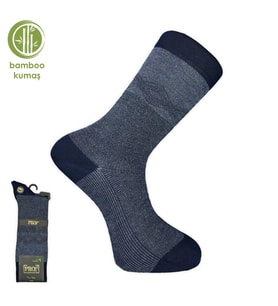 Bambu Erkek Çorabı - Tumaniş - Lacivert (17104-R2)