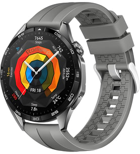 [Strip Loop] Huawei ile Uyumlu 22mm Kordon GT6/GT6 Pro/GT Runner 2/GT5/5 Pro/GT4/GT3/3 Pro 46mm için Yumuşak Silikonlu GT6 Pro Kordon Yüzeyi Şerit Görünümlü GT6 46mm Kordonu
