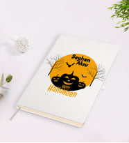 BK Gift Kişiye Özel Happy Halloween Tasarımlı Beyaz Defter-3