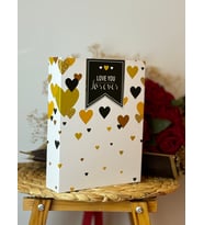 Rabsev Fotoğraf Albümü 10x15cm 200 Fotoğraf Kapasiteli Renkli Love You Desenli Anı Albümü