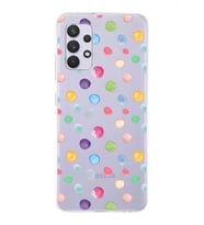 PrintiFy Samsung Galaxy A32 ile Uyumlu 1mm Slim Fit Water Color 6 Baskılı Şeffaf  Kılıf