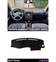 Toyota Avensıs T220 (1997-2002) 3d Torpido Koruma Kılıfı - Ön Göğüs Kaplama - Siyah Şerit