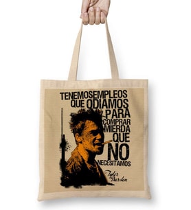 Tyler Durden Bez Çanta Uzun Saplı
