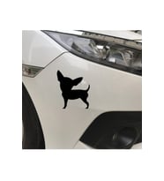 Sevimli Köpek Tasarım Su Geçirmez Çıkarılabilir Oto Sticker 2 Parça17*14,5 Cm