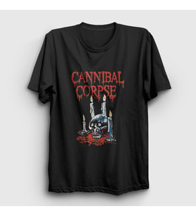 Presmono Unisex Siyah Candles Cannibal Corpse T-Shirt 377223tt