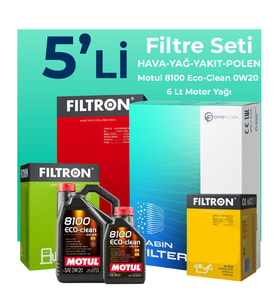 Filtron Mercedes GLC220 Dizel Filtre Bakım Seti Motul Motor Yağlı (2023-2025) 5 Li
