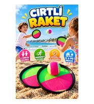 Cırtlı Raket ve Top At Tut Oyun Seti – Eğlenceli Hareket Oyunu