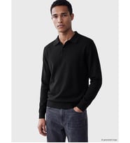 LCW Vision Siyah Polo Yaka Erkek Triko Kazak